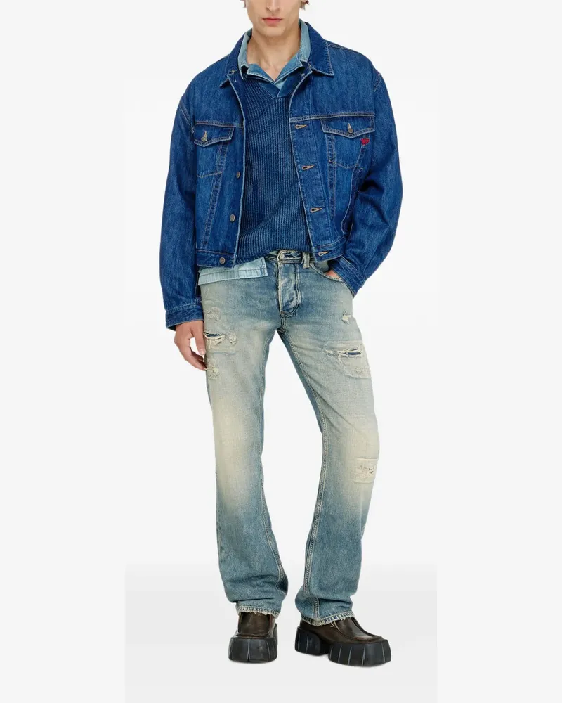 Diesel 1985 Larkee Jeans im Distressed-Look - Blau Blau