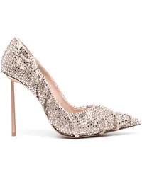 Le Silla Bella Pumps mit Kristallen 120mm Nude