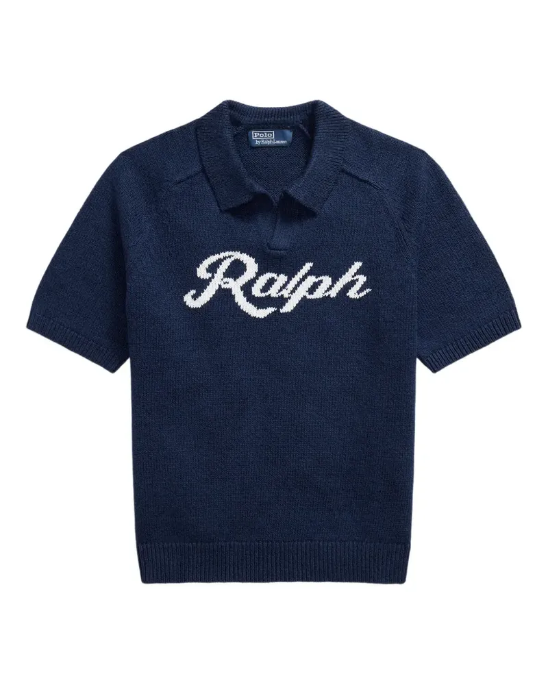Ralph Lauren Kurzärmeliger Pullover - Blau Blau