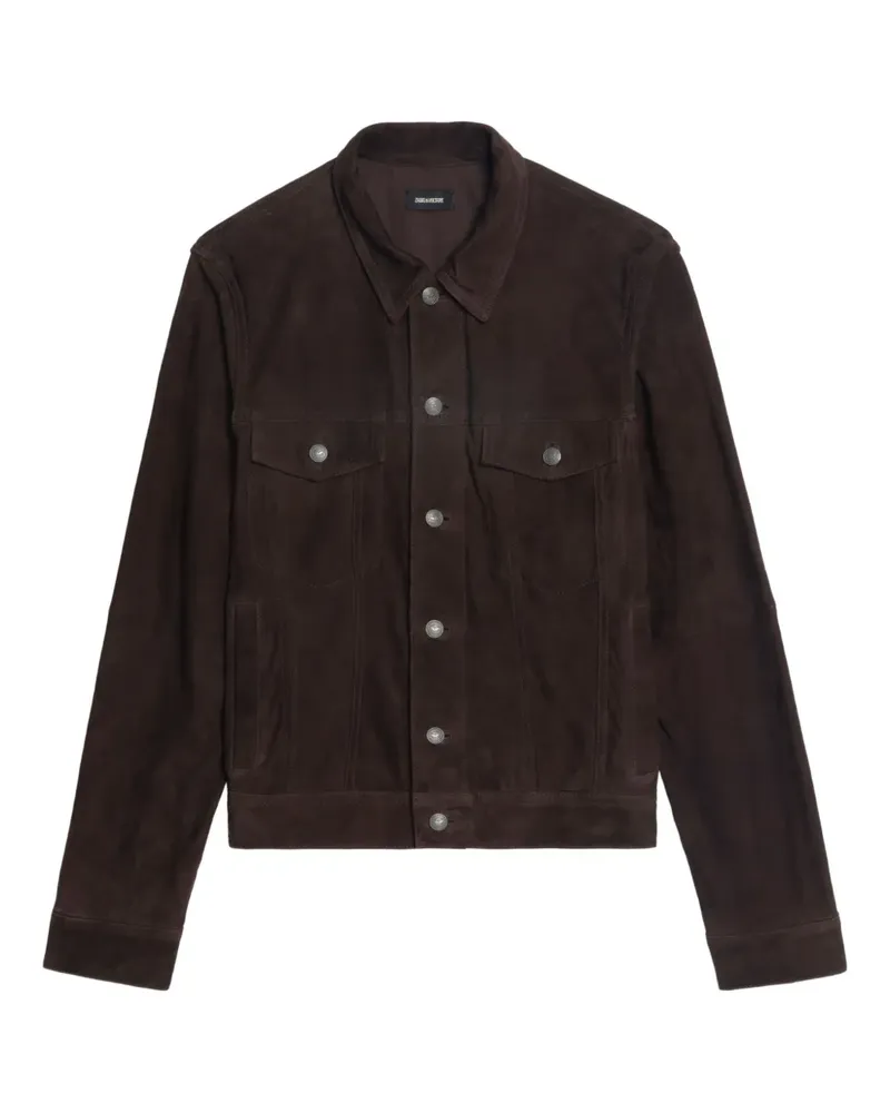 Zadig & Voltaire Bases Jacke aus Wildleder - Braun Braun