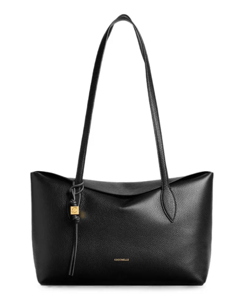Coccinelle Schultertasche aus Leder - Schwarz Schwarz