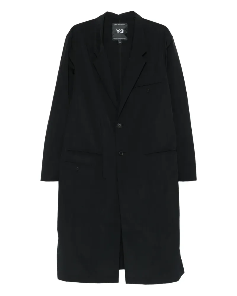 Y-3 Mantel mit eingefassten Taschen - Schwarz Schwarz