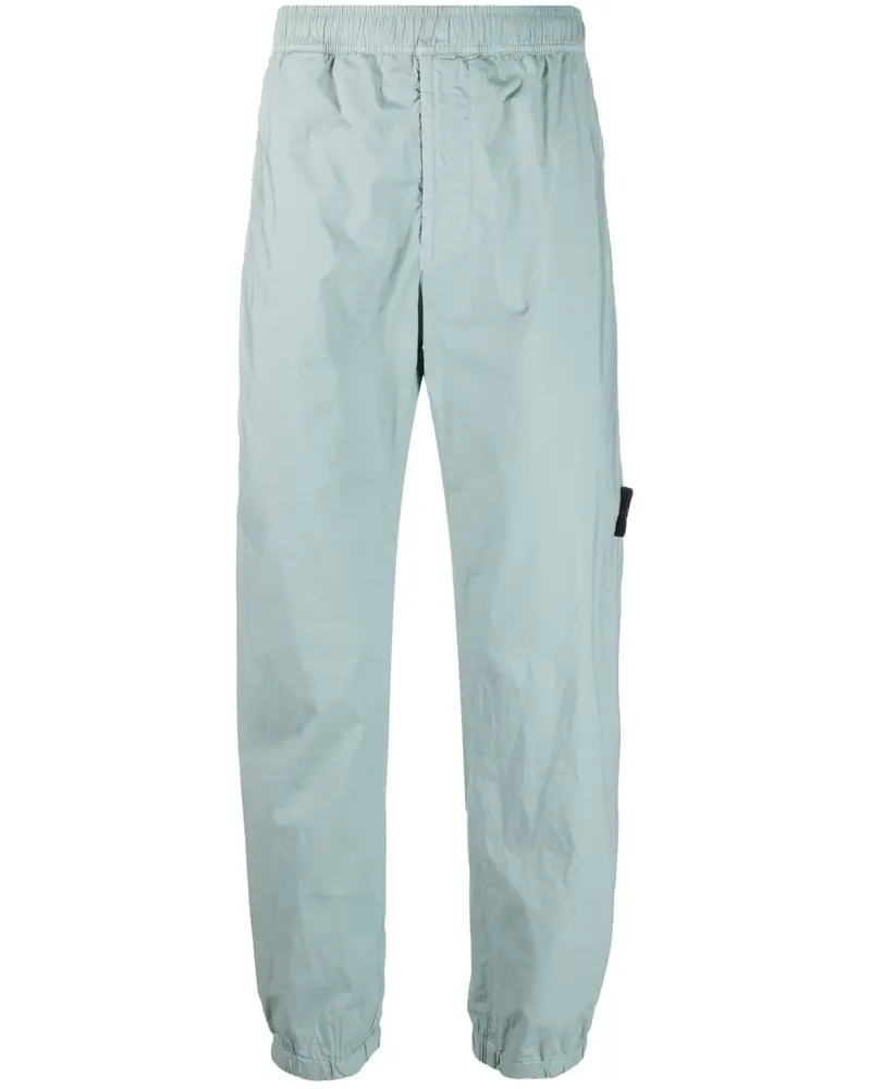 Stone Island Jogginghose mit Kompass-Patch - Blau Blau