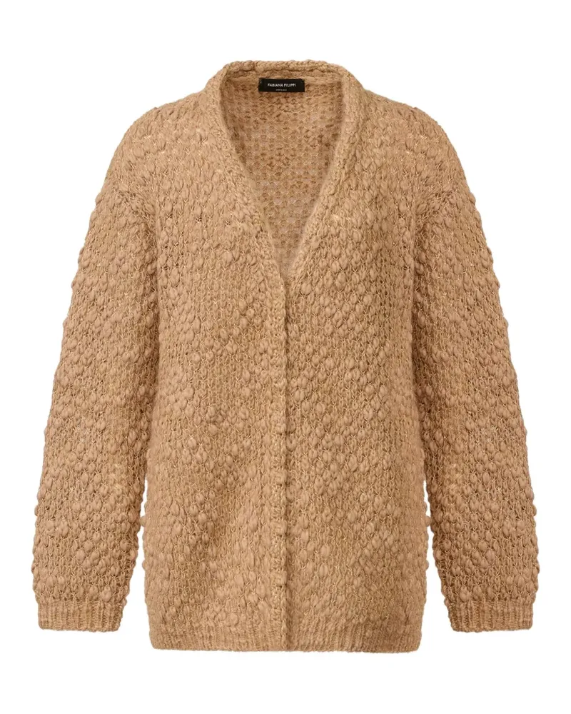 Fabiana Filippi Cardigan mit Pailletten - Nude Nude