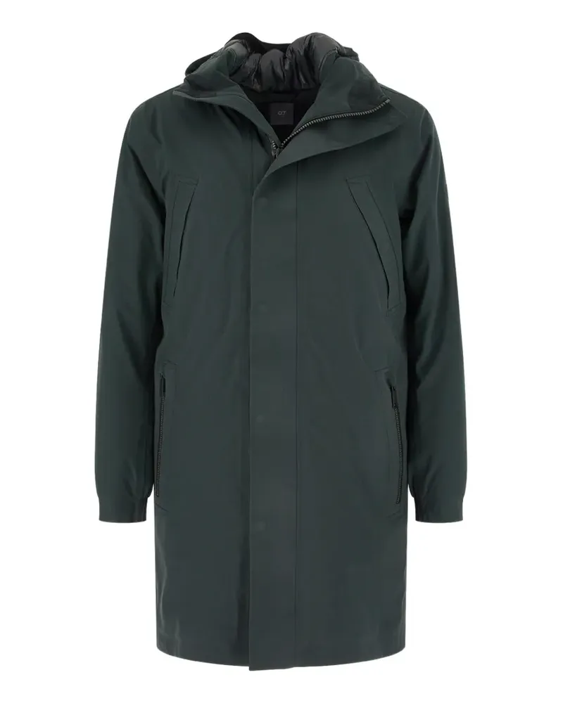 AlphaTauri hooded zip-up coat - Grün Grün