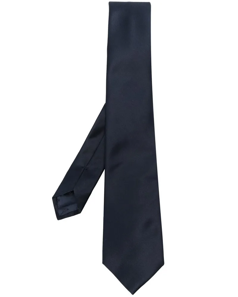 Emporio Armani Krawatte aus Seide - Blau Blau