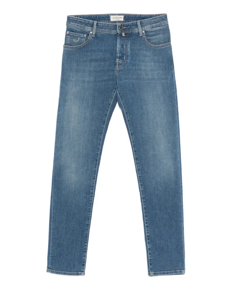 Jacob Cohën logo detail jeans - Blau Blau