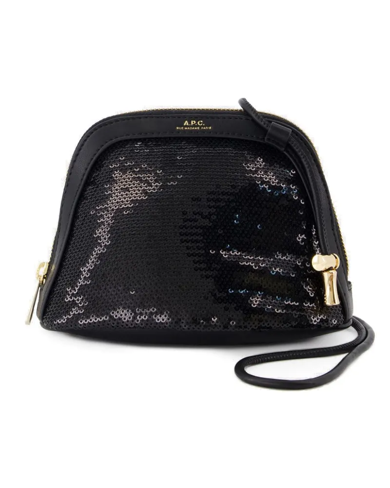 A.P.C. Kleine Ninon Clutch - Schwarz Schwarz