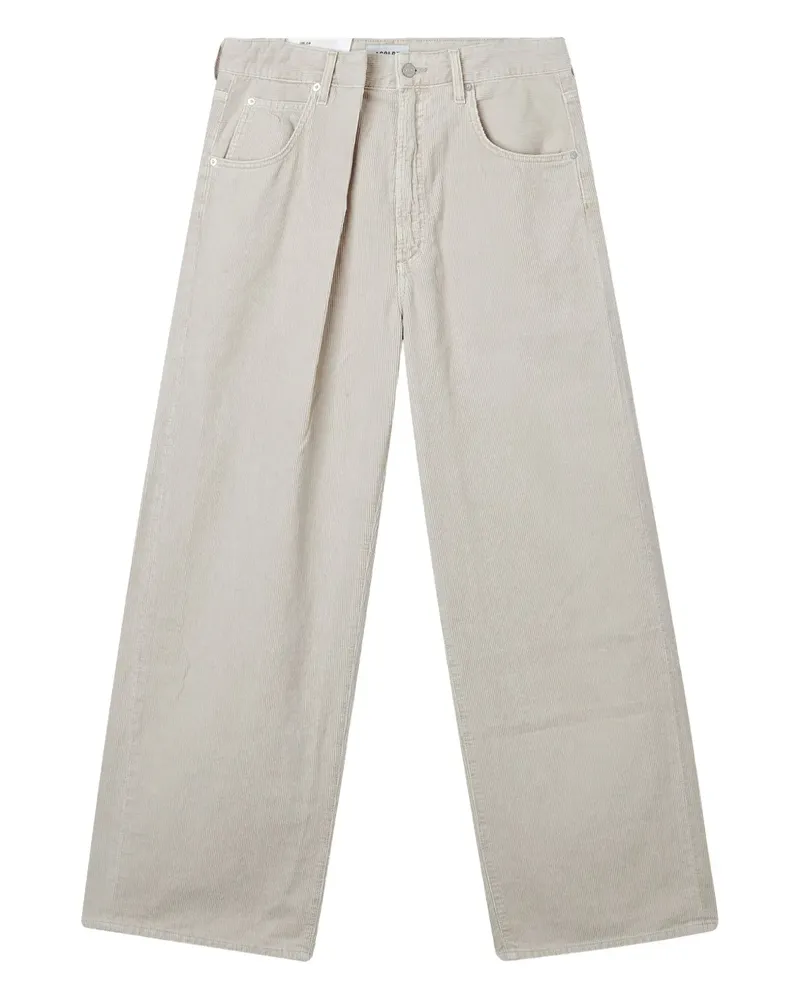 AGOLDE Jeans aus Cord mit Falten - Nude Nude