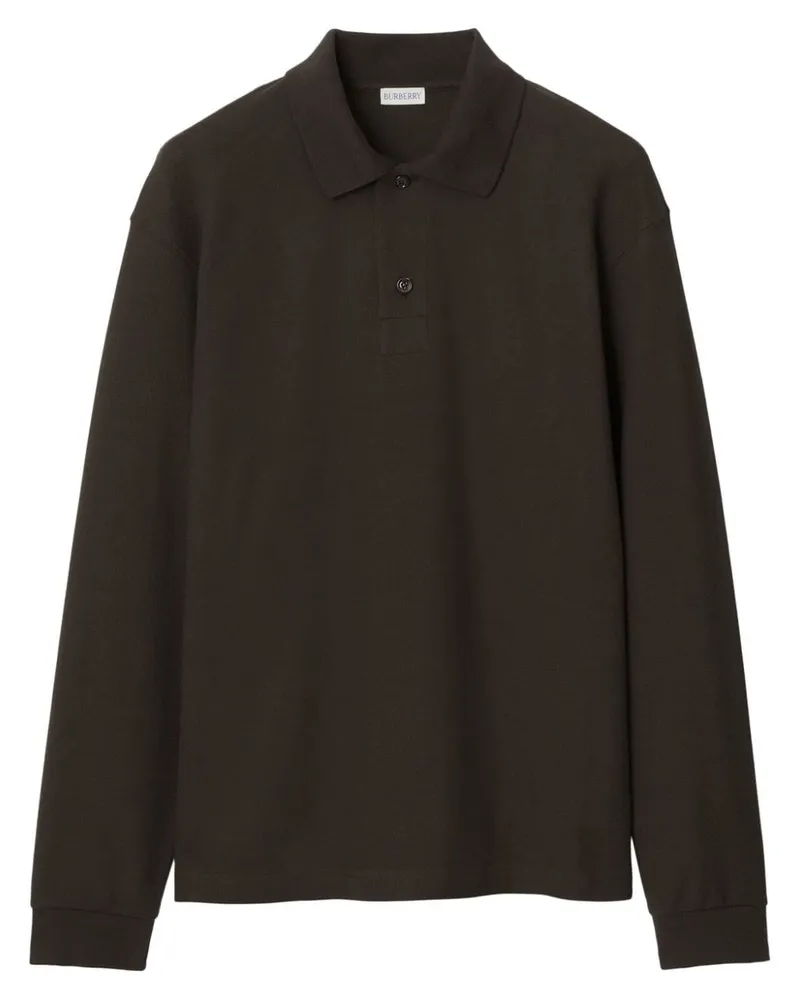 Burberry Poloshirt mit langen Ärmeln - Braun Braun