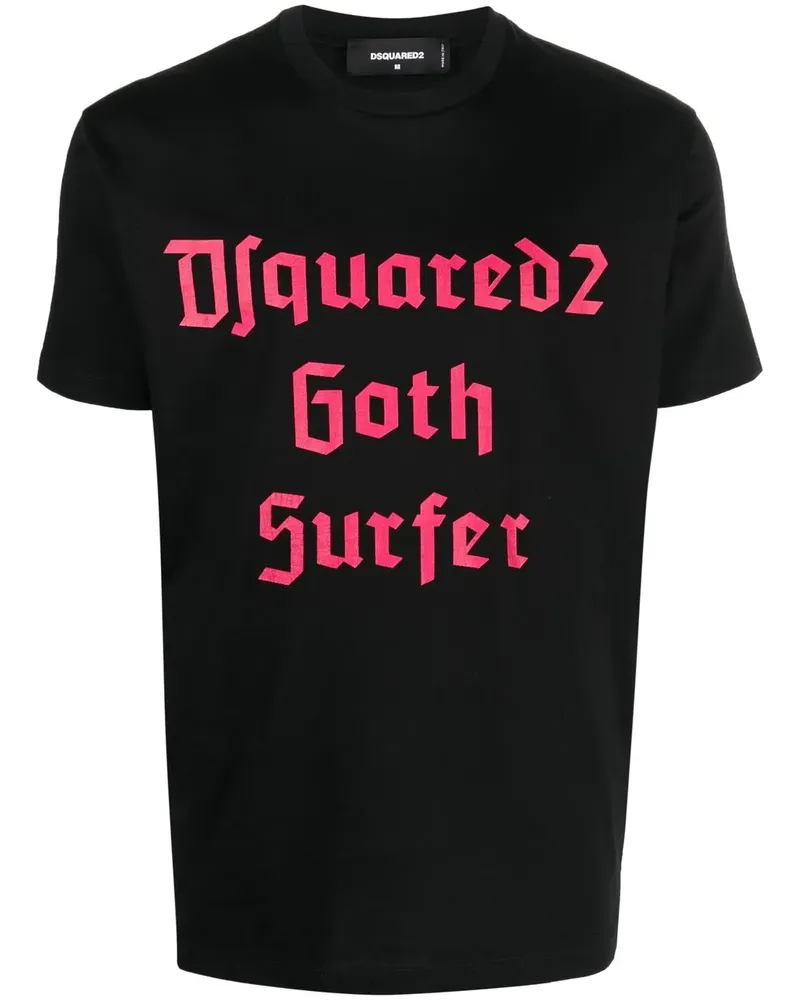 Dsquared2 Goth Surfer T-Shirt - Schwarz Schwarz