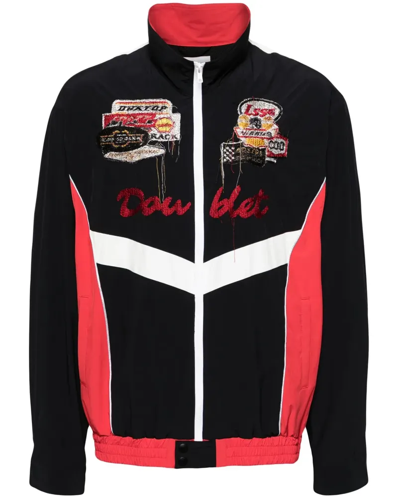 Doublet Sportjacke mit Kontrasteinsätzen - Schwarz Schwarz