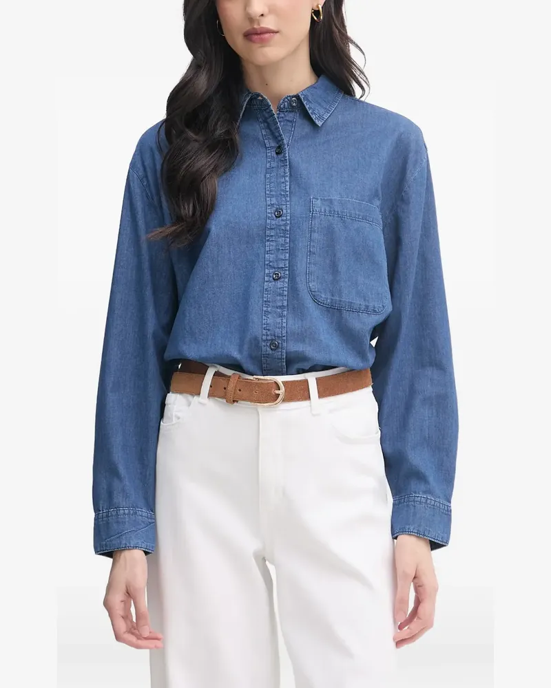 Benetton patch-pocket denim shirt - Blau Blau