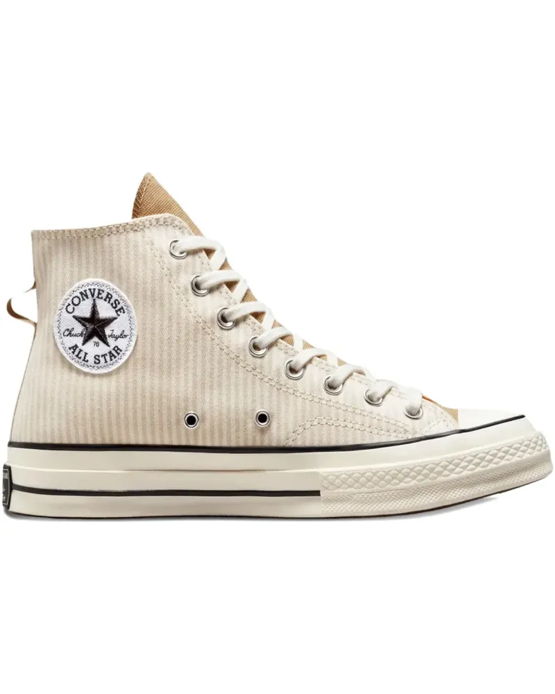 Converse Chuck Taylor All Star 70 Hi "Hickory Stripe Desert Sand" Sneakers - Nude Nude