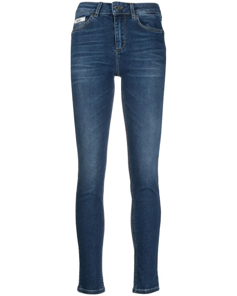 Liu Jo Skinny-Jeans mit hohem Bund Blau