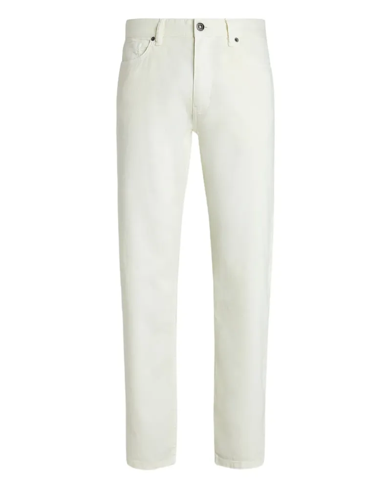 Ermenegildo Zegna Jeans aus Leinen-Baumwollgemisch - Weiß Weiß