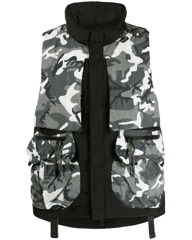 Mostly Heard Rarely Seen Weste im Layering-Look mit Camouflage-Print - Mehrfarbig Mehrfarbig