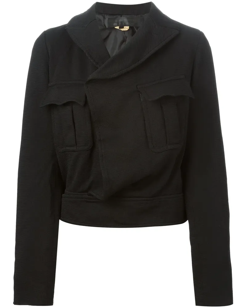 Comme des Garçons Kurzjacke mit Cargo-Taschen - Schwarz Schwarz