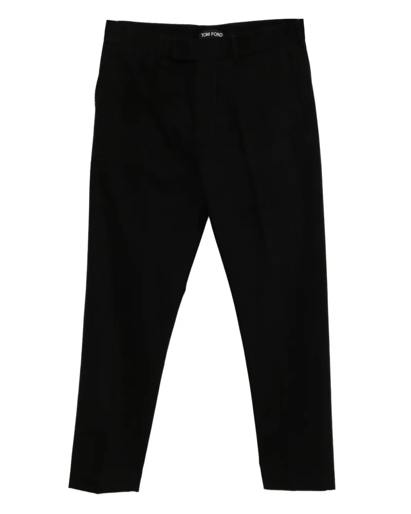 Tom Ford Chino aus gebürsteter Baumwolle - Schwarz Schwarz