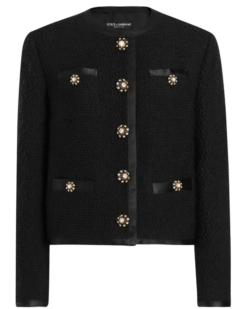 Dolce & Gabbana Gestrickte Jacke - Schwarz Schwarz