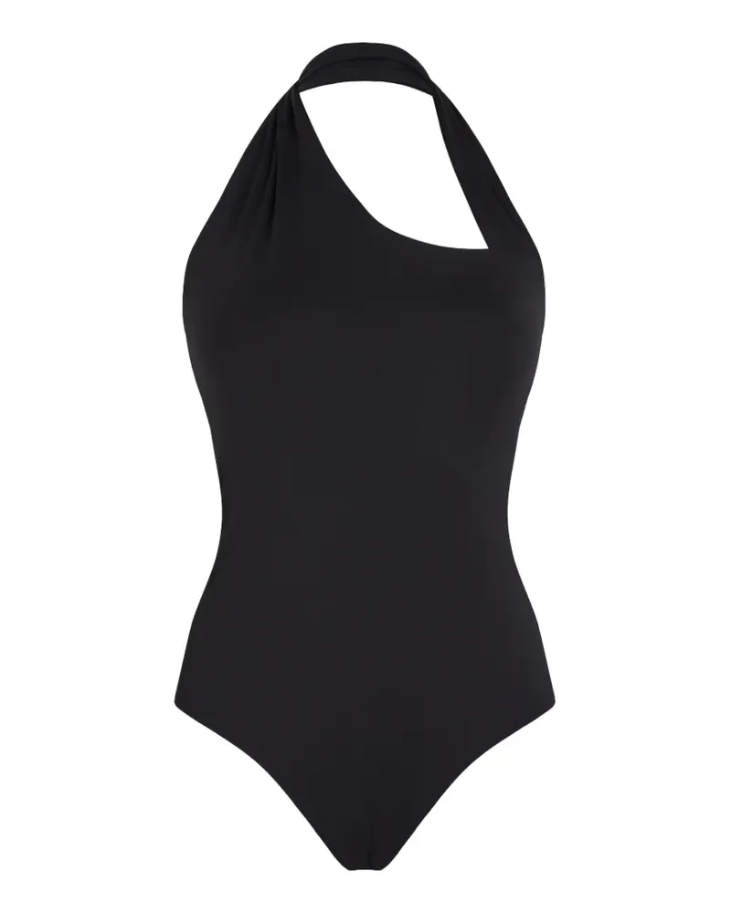 Vilebrequin asymmetric halterneck swimsuit - Schwarz Schwarz