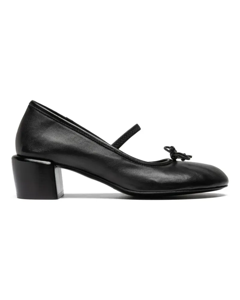 Officine Creative Italia Flore bow-strap loafers - Schwarz Schwarz