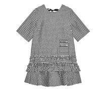 Kleid mit Vichy-Karo - Schwarz