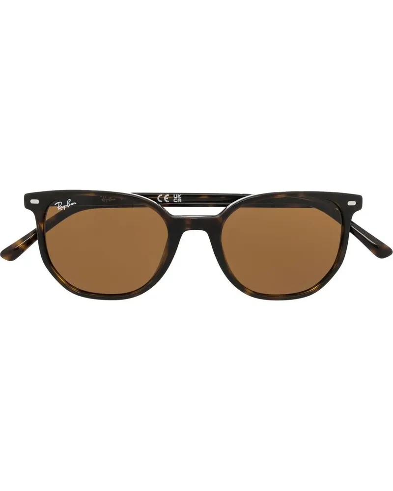 Ray Ban Sonnenbrille mit breitem Gestell - Braun Braun