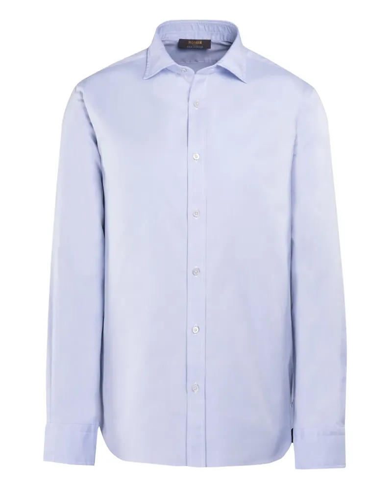 MOORER Klassisches Hemd - Blau Blau