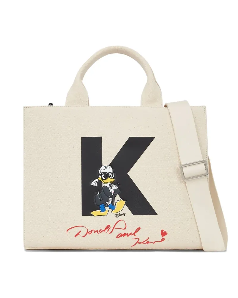 Karl Lagerfeld x Disney mittelgroße Tote Bag - Nude Nude