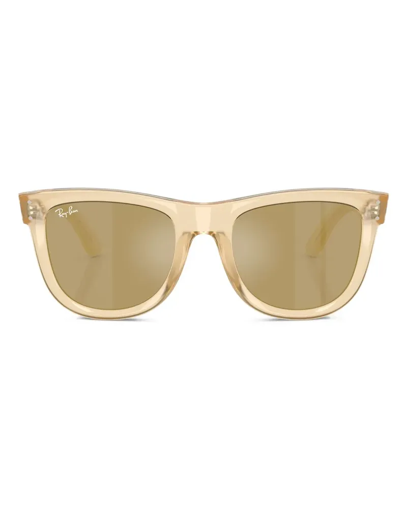 Ray Ban Eckige Wayfarer Reverse Sonnenbrille - Gelb Gelb