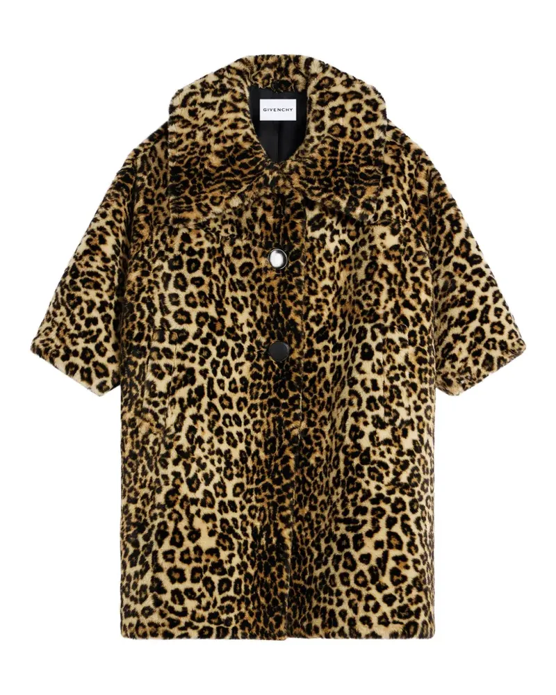 Givenchy Langer Mantel aus Faux Fur - Braun Braun