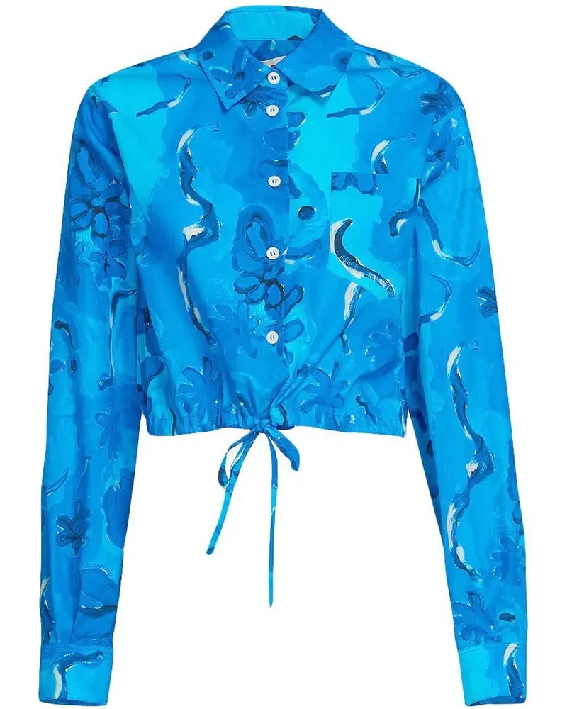 Marni Hemd mit Print - Blau Blau