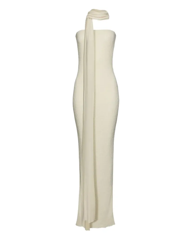 Magda Butrym Kleid mit Schaldetail - Nude Nude