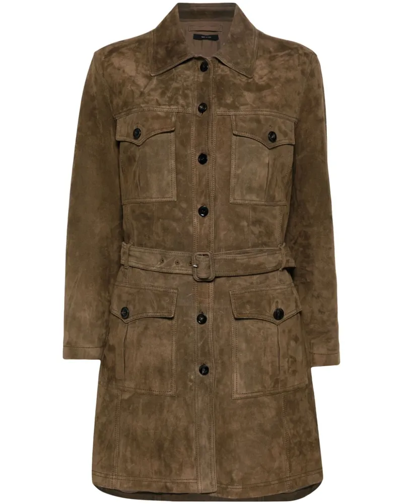 Tom Ford Ledermantel aus Wildleder - Braun Braun