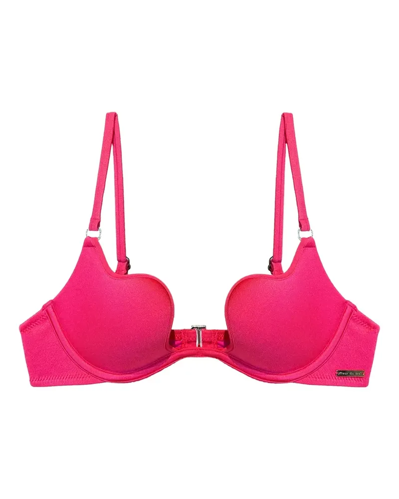 Fleur Du Mal Seduce U-plunge bikini top - Rosa Rosa