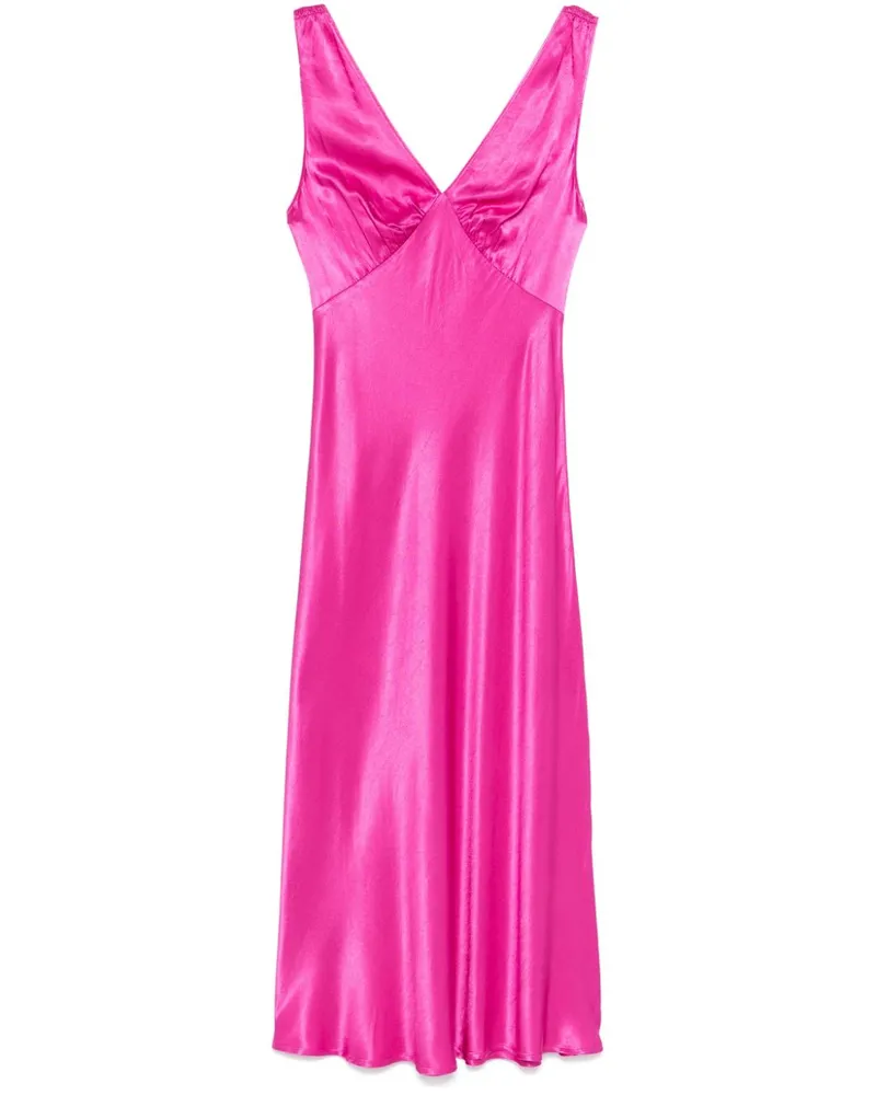 RIXO Sandrine Midikleid - Rosa Rosa