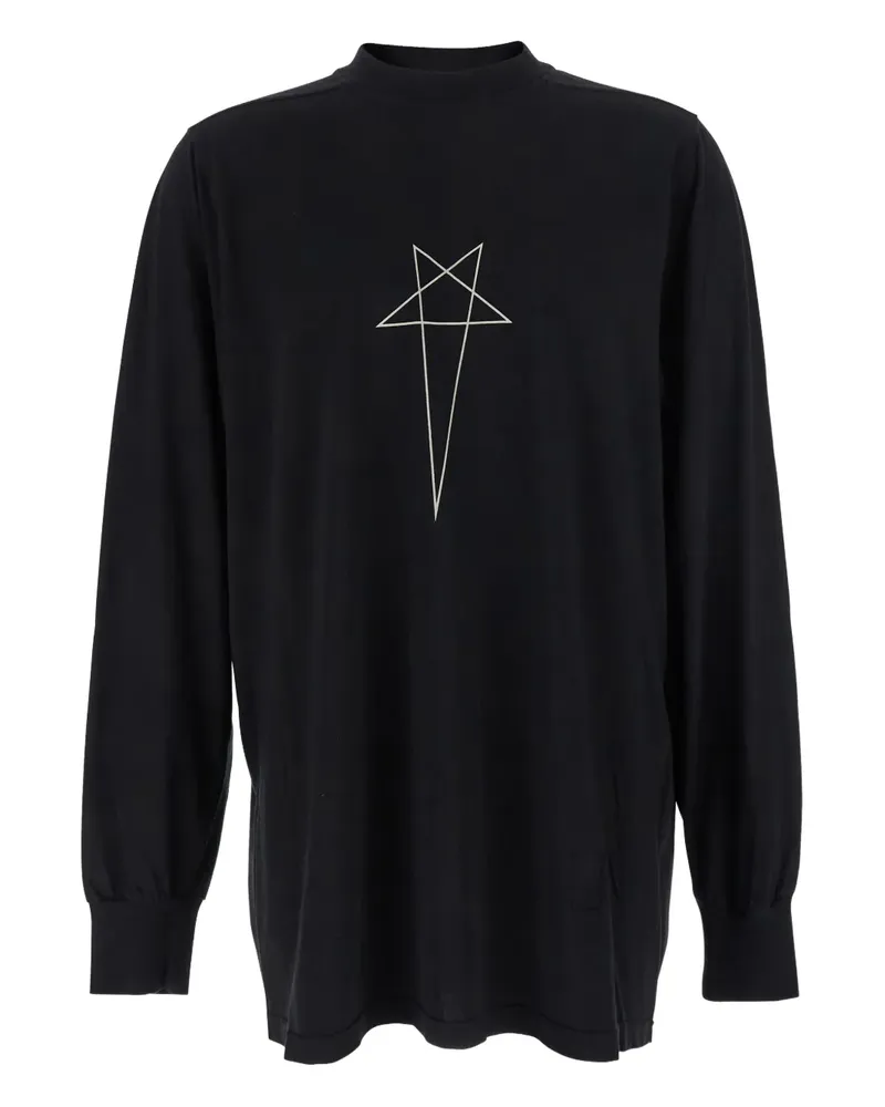DRKSHDW by Rick Owens star-print long-sleeve t-shirt - Schwarz Schwarz