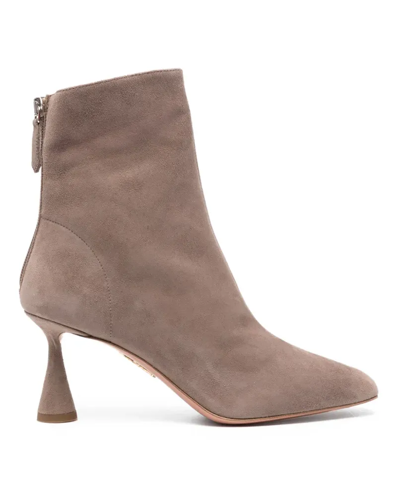 Aquazzura Stiefel mit Reißverschluss - Grau Grau