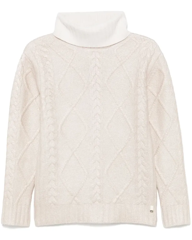 Herno Pullover mit Lamé-Effekt - Nude Nude