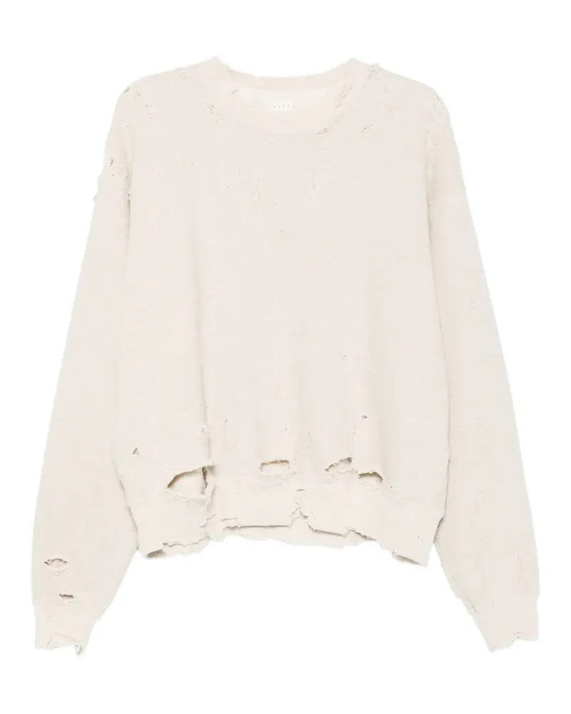 KURO More Damage Pullover aus Baumwolle im Distressed-Look - Nude Nude
