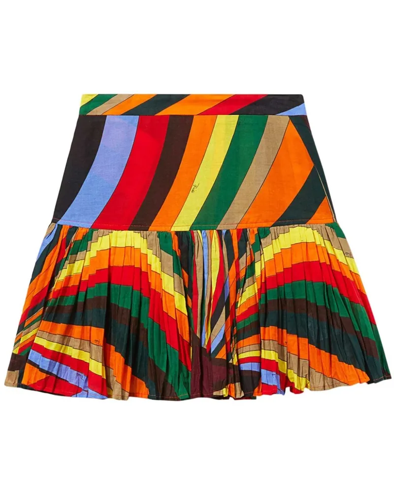 Emilio Pucci Faltenrock mit Print - Mehrfarbig Mehrfarbig