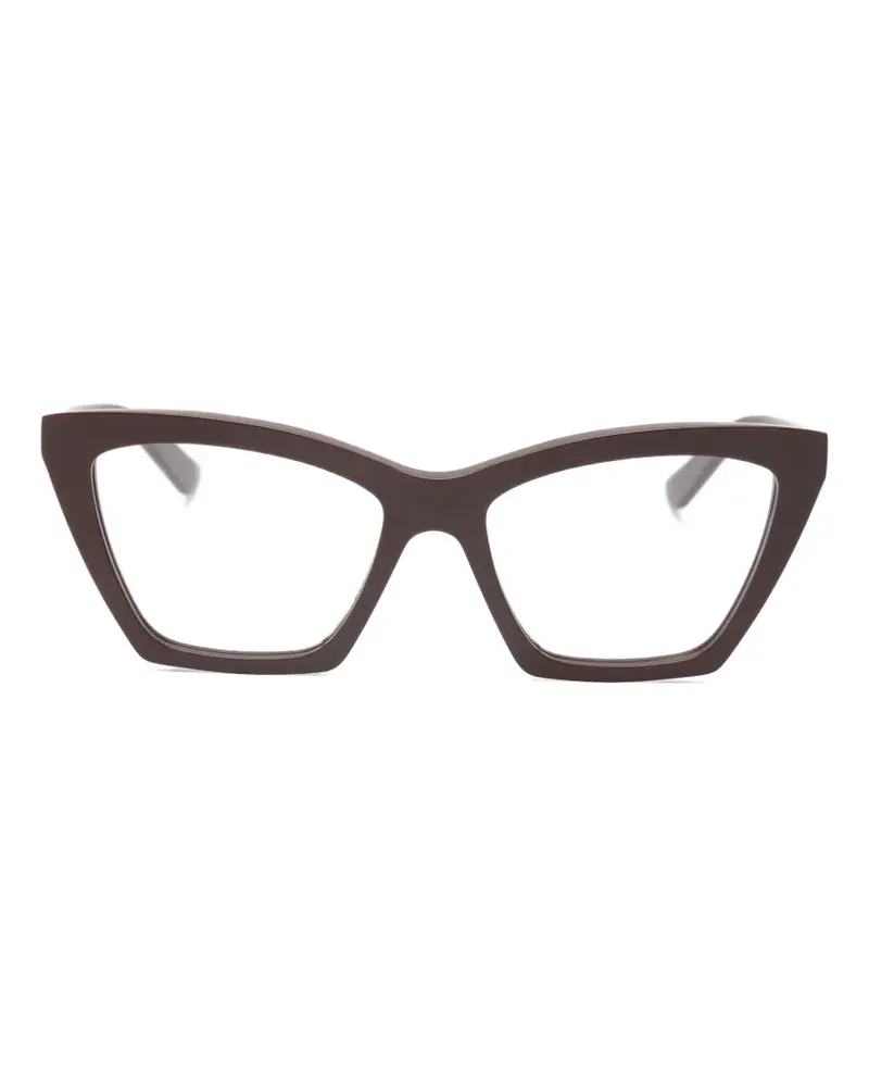 Alexander McQueen Klassische Cat-Eye-Brille - Braun Braun