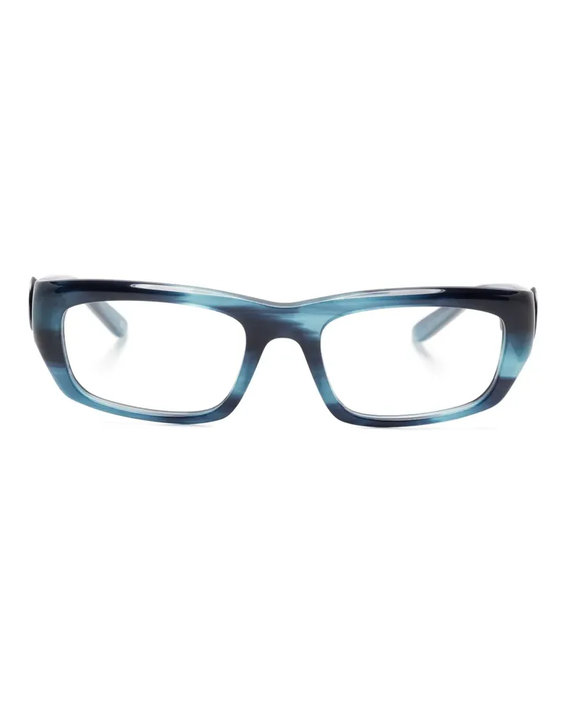 Balenciaga Brille mit eckigem Gestell - Blau Blau