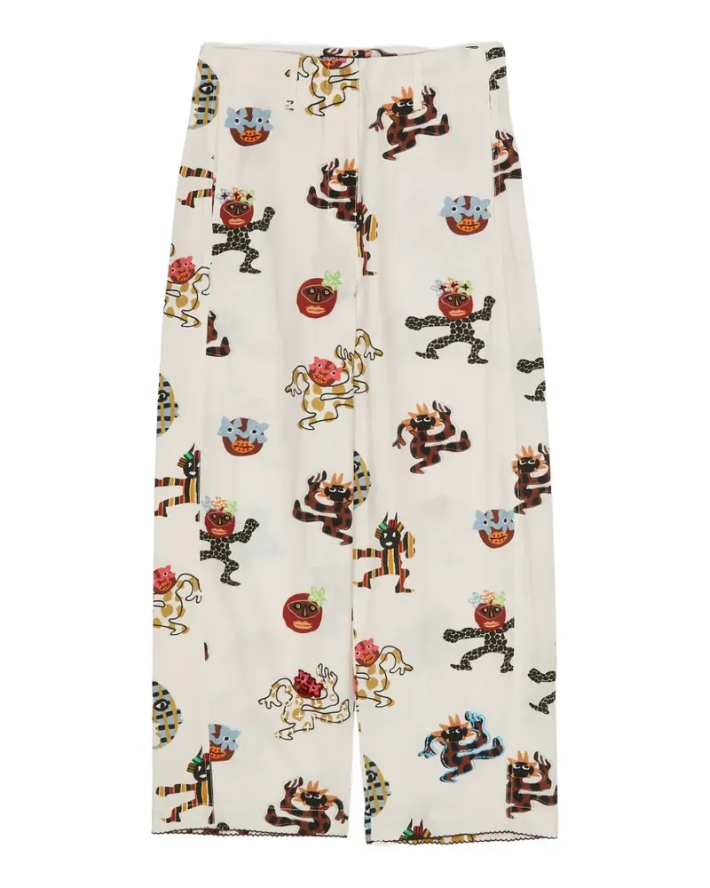 BIMBA Y LOLA Samba cotton trousers - Weiß Weiß