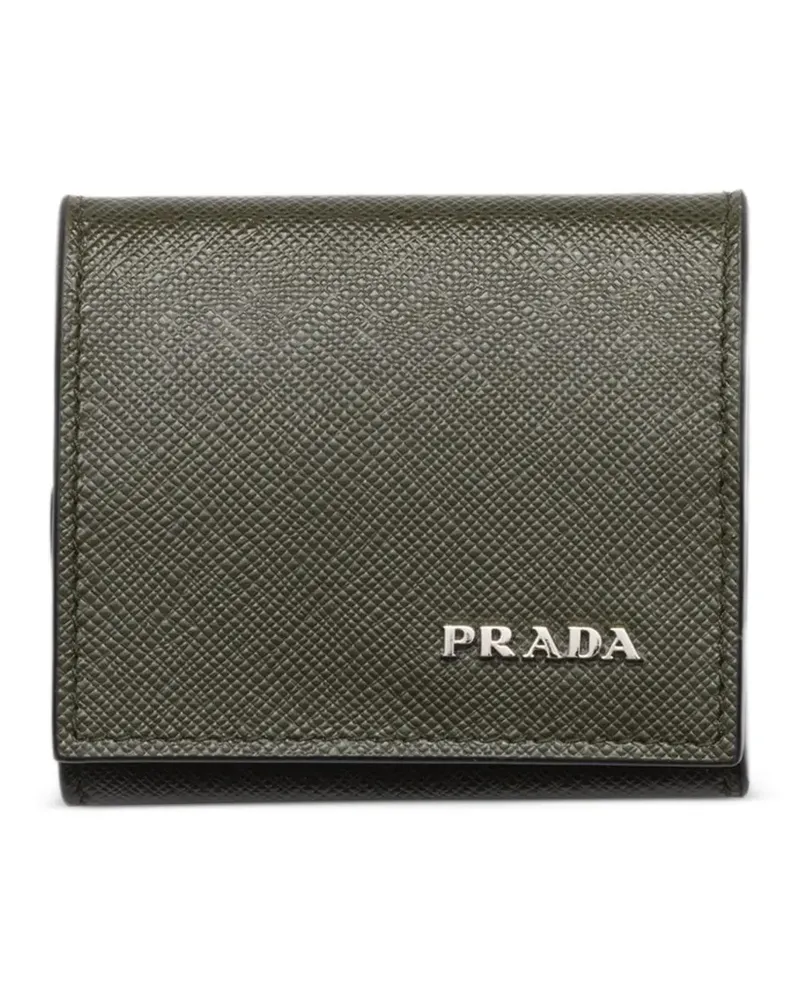 Prada Münztäschchen aus Saffiano-Leder - Grün Grün