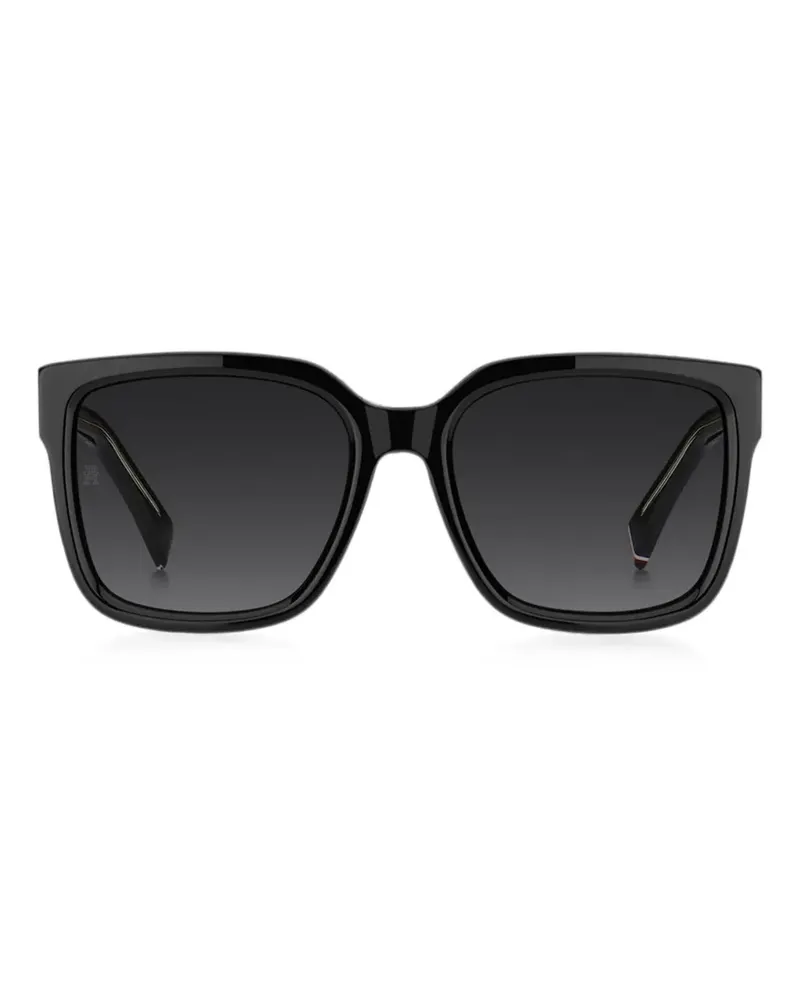 Tommy Hilfiger Sonnenbrille mit eckigem Gestell - Schwarz Schwarz