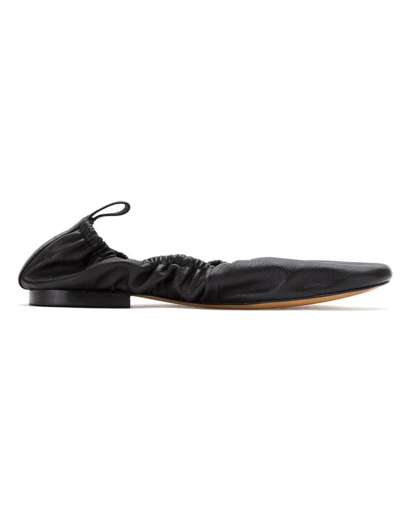 Sarah Chofakian Elastische Ballerinas - Schwarz Schwarz