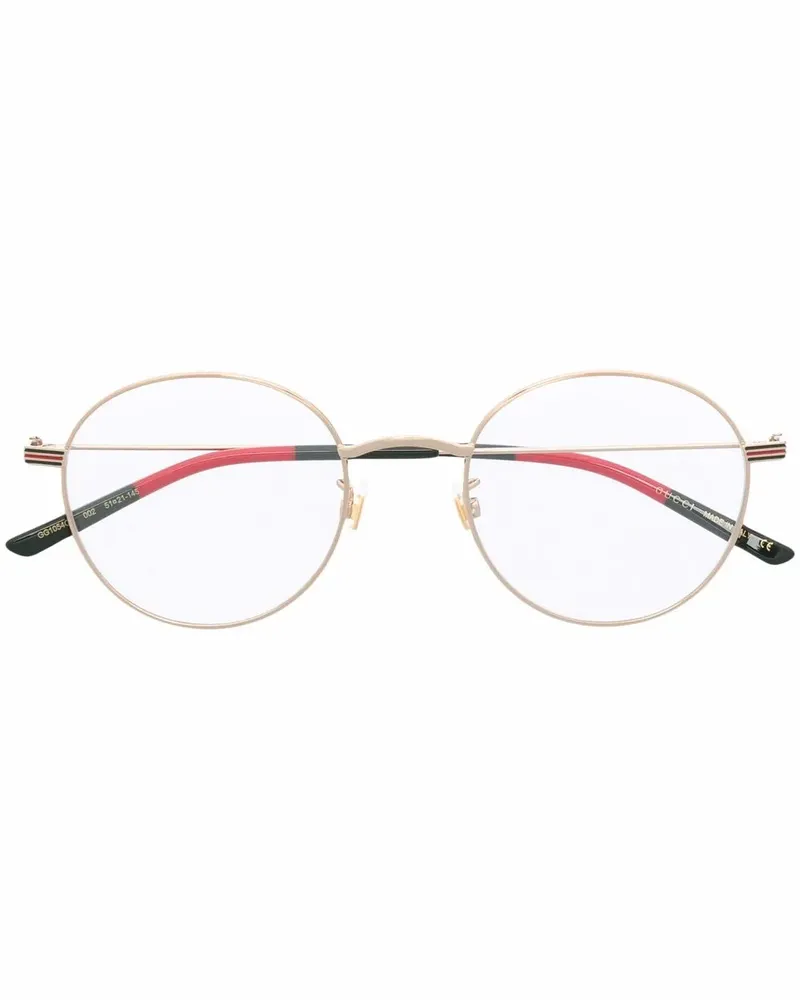 Gucci Brille mit rundem Gestell - Gold Gold