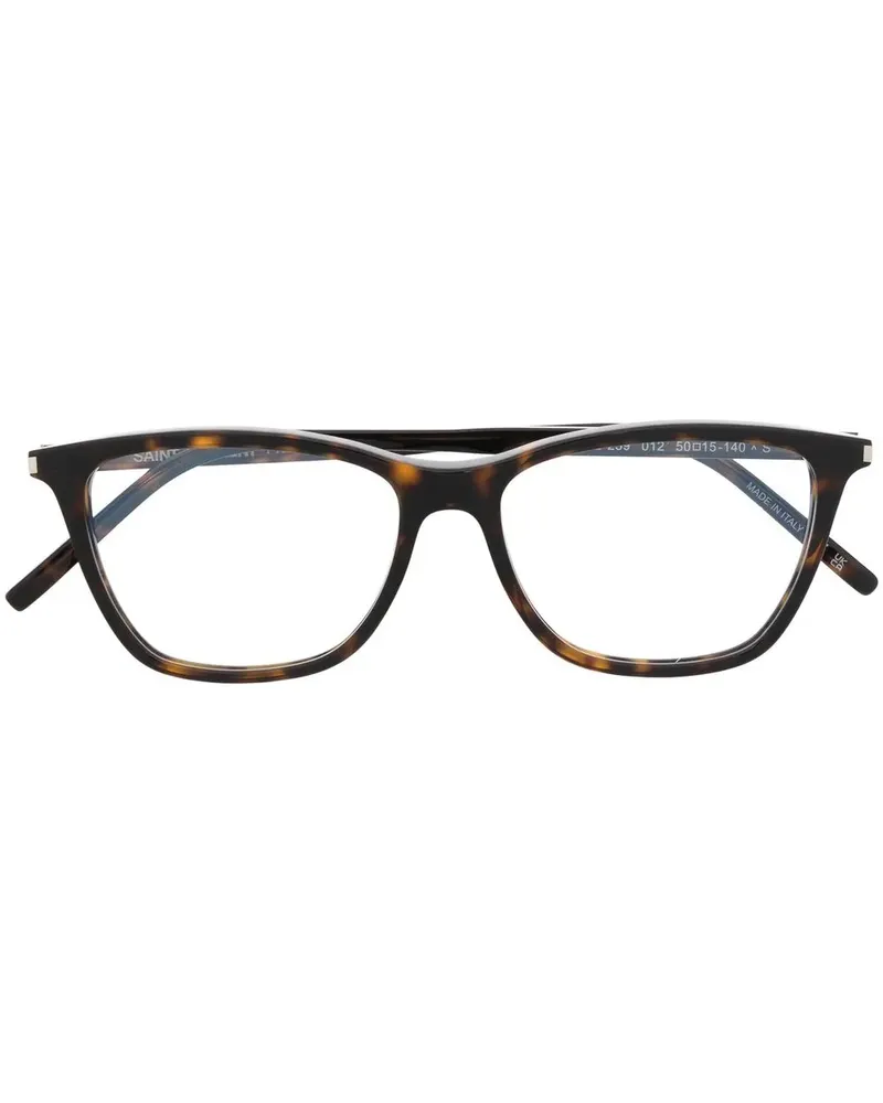 Saint Laurent Brille mit breitem Gestell - Braun Braun